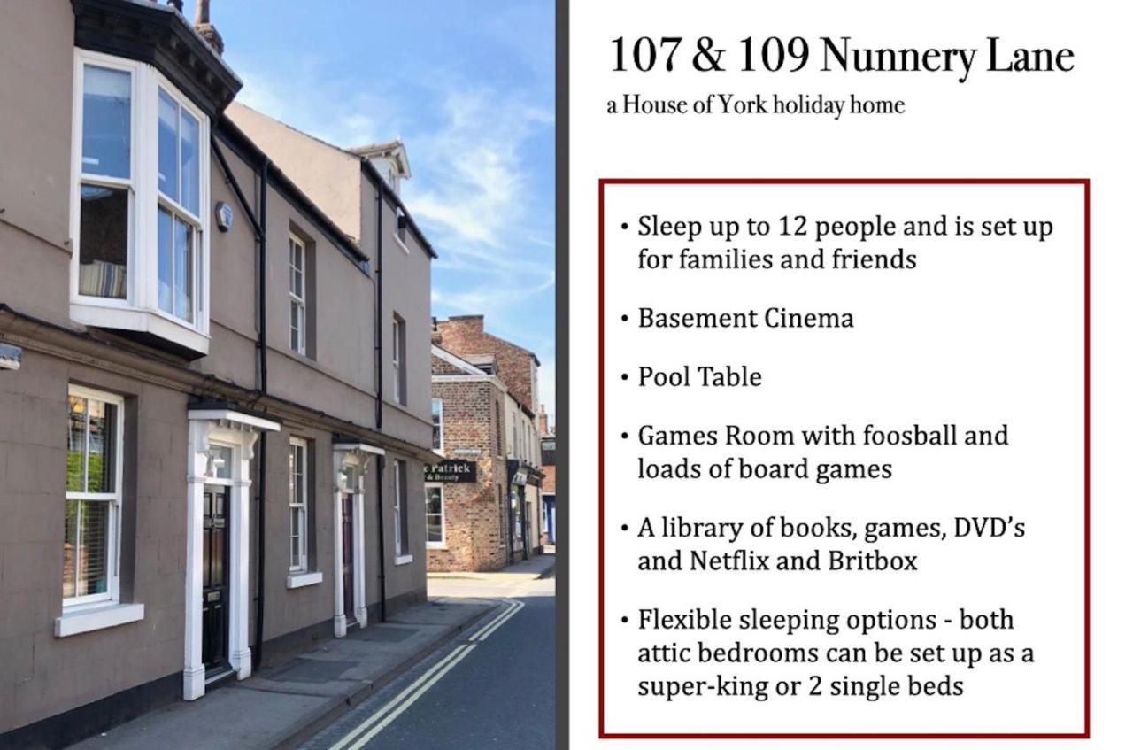 요크 107 And 109 Nunnery Lane 빌라 외부 사진