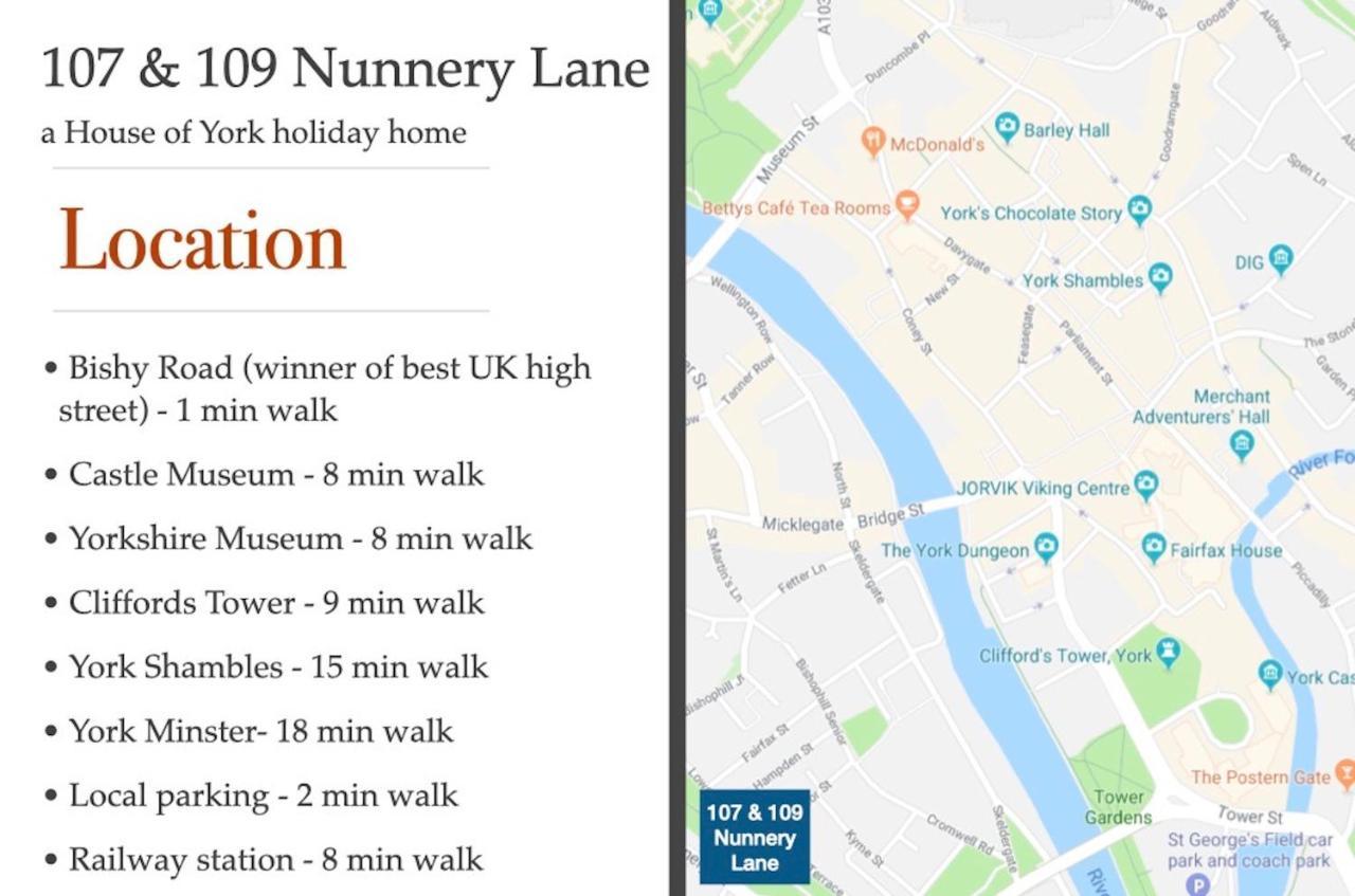 요크 107 And 109 Nunnery Lane 빌라 외부 사진