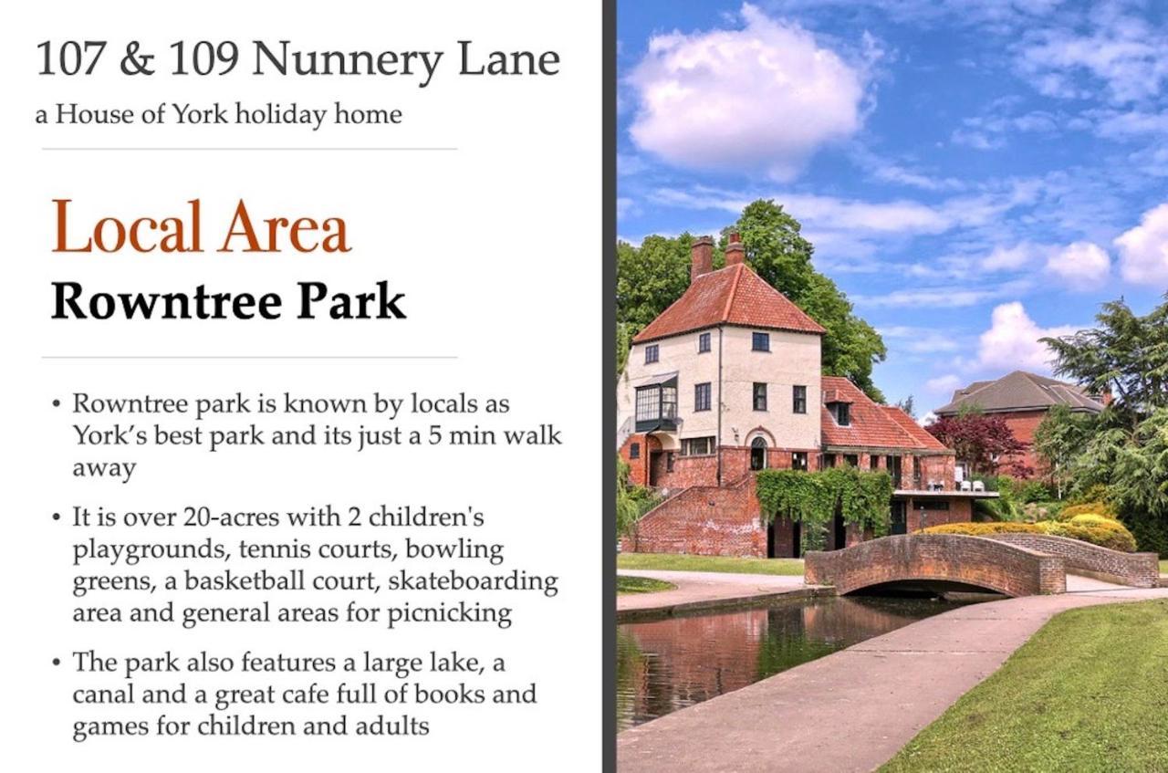 요크 107 And 109 Nunnery Lane 빌라 외부 사진